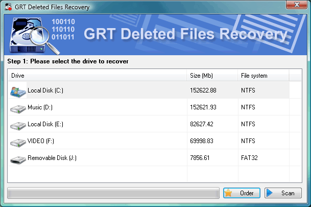 GRT Recover Deleted Folder screen shot